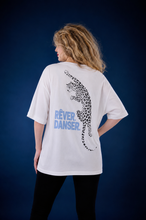 Charger l'image dans la galerie, COLLECTION X DREAMS - RÊVER DANSER White and Blue Oversize Tee