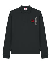Charger l'image dans la galerie, Polo manches longues Patché Noir
