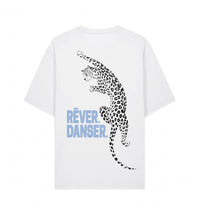 Charger l'image dans la galerie, COLLECTION X DREAMS - RÊVER DANSER White and Blue Oversize Tee
