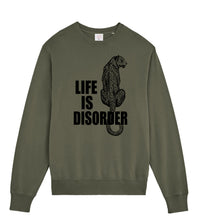 Load image into Gallery viewer, Sweat Shirt LIFE IS DISORDER effet Vintage Kaki
