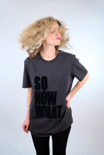 Load image into Gallery viewer, Vintage Rock Tee Shirt SO NOW WHAT Black and Velvet
